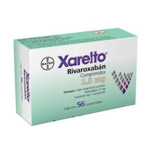 XARELTO RIVAROXABAN 2.5MG C/56 TABLETAS
