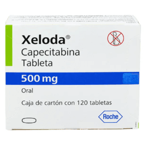 XELODA CAPECITABINA 500MG CAJA CON 120 TABLETAS