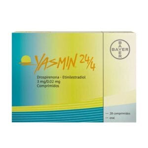YASMIN DROSPIRENONA/ETINILESTRADIOL3/0.02MG 24/4 C/28 TABLETAS