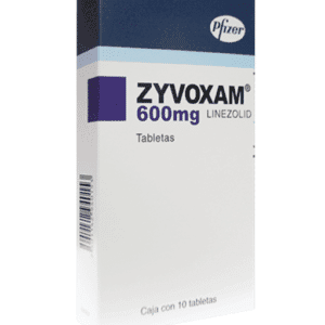 ZYVOXAM LINEZOLID 600MG CAJA CON 10 TABLETAS